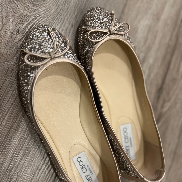 Jimmy Choo glitter flats - Picture 2 of 6